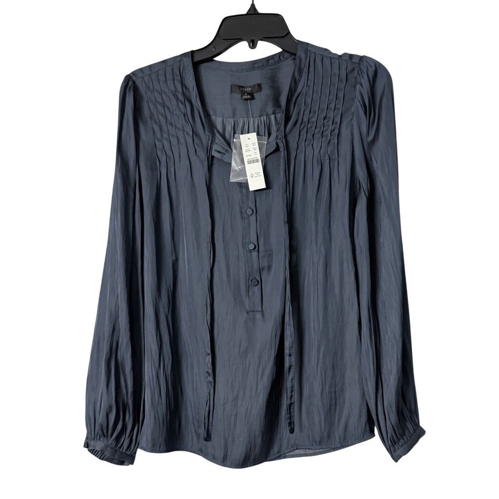 NWT J. Crew Womens Long Sleeve Button Casual Dress Lightweight Shirt Blouse M - Picture 1 of 13